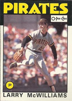 1986 O-Pee-Chee Baseball Cards 204     Larry McWilliams